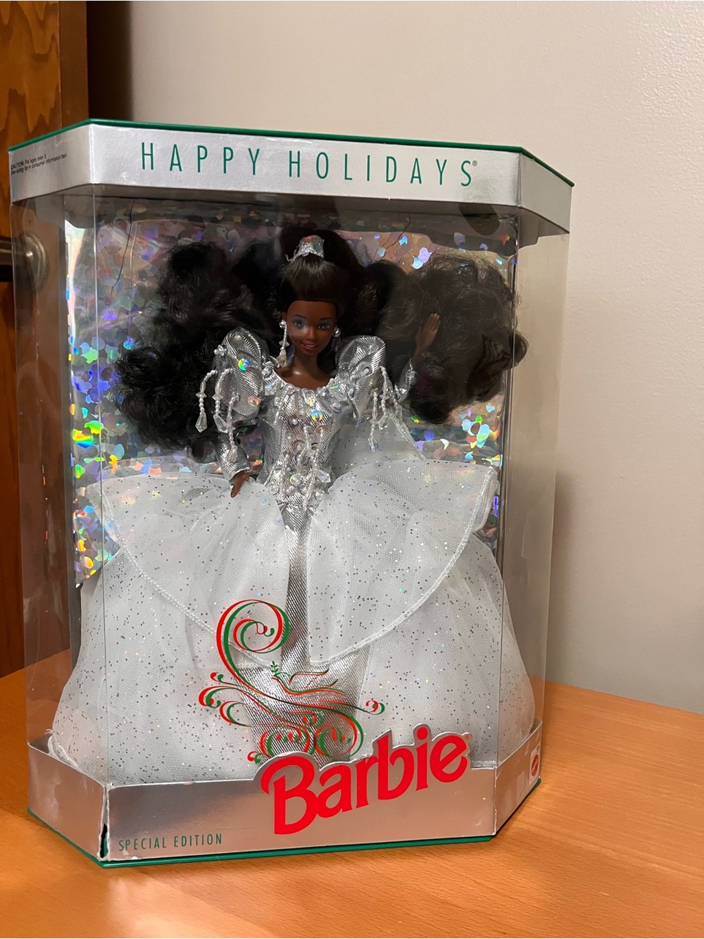 1992 Mattel Vintage Special Edition Happy Holidays African American Barbie Doll